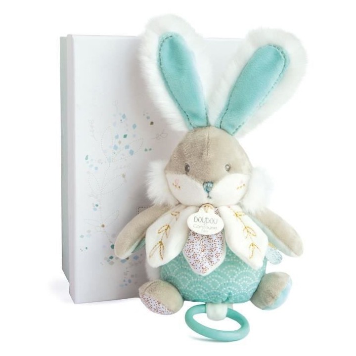 DOUDOU ET COMPAGNIE Lapin de sucre - Boîte a musique Amande