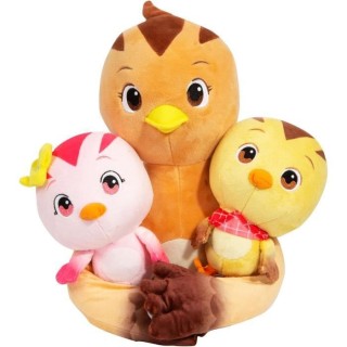 Katuri - Peluche Famille Katuri - Maman Oiseau Flora et ses Enfants Ch
