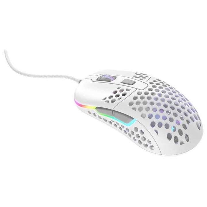Souris Gaming Filaire - XTRFY - M42 - Ultra légere - Blanc (M42-RGB-W