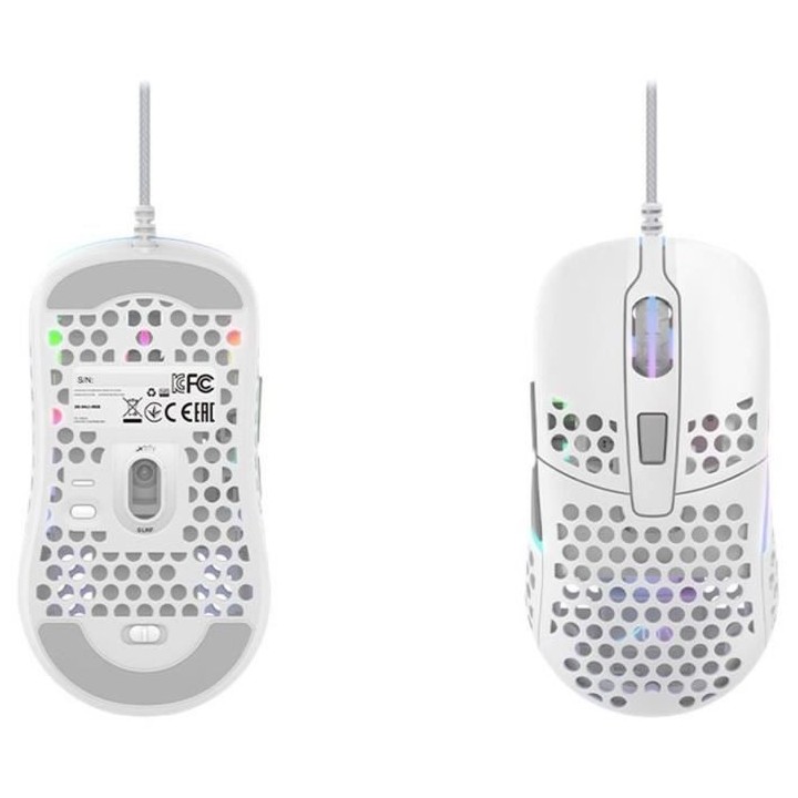 Souris Gaming Filaire - XTRFY - M42 - Ultra légere - Blanc (M42-RGB-W