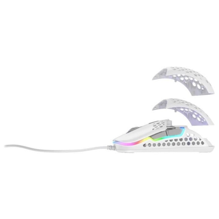 Souris Gaming Filaire - XTRFY - M42 - Ultra légere - Blanc (M42-RGB-W