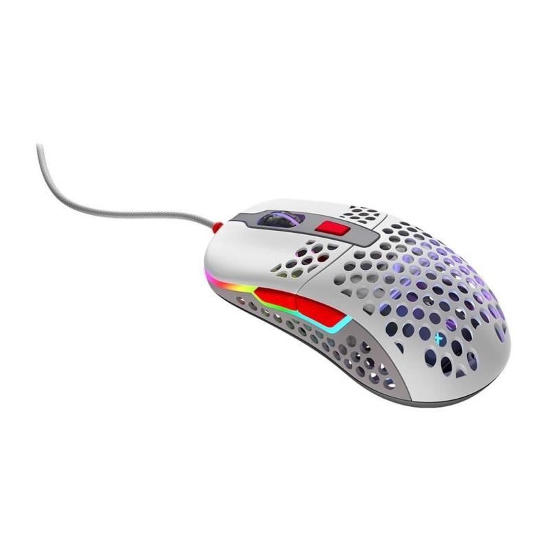 Souris Gaming Filaire - XTRFY - M42 Retro - Ultra légere - Blanche (M42-RGB-RETRO)