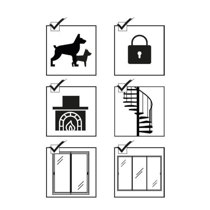 NORDLINGERPRO Barriere Pare feu pliable avec portillon – protection