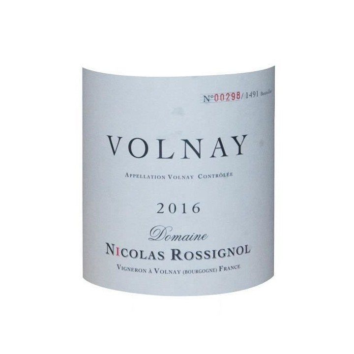 Nicolas Rossignol 2016 Volnay - Vin rouge de Bourgogne