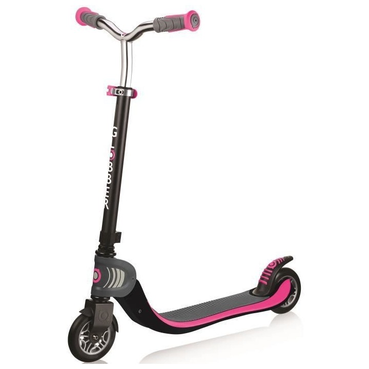 GLOBBER Trottinette Flow 125 Foldable - Enfant fille - Noir et rose
