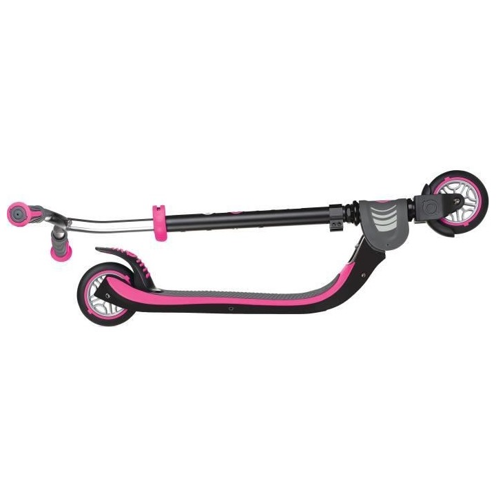 GLOBBER Trottinette Flow 125 Foldable - Enfant fille - Noir et rose