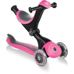 GLOBBER Trottinette convertible Go Up Deluxe - Rose