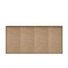 Buffet bas PILVI - 4 portes et 2 tiroirs - Blanc et chene sonoma - L 162,3 x P 34,2 x H 88,1 cm