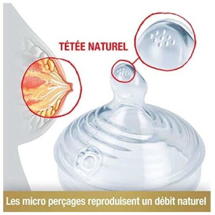 NUK Set 3 biberons Nature Sense Verre