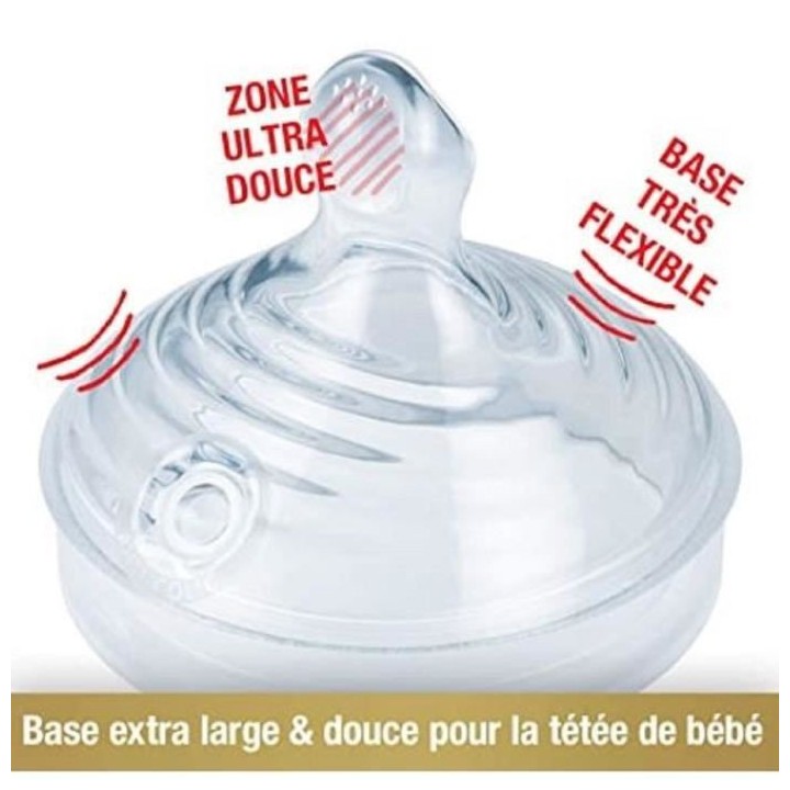 NUK Set 3 biberons Nature Sense Verre