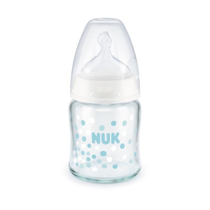 NUK Biberon col large SERENITY+ Verre 120ml 0-6m M Mixte