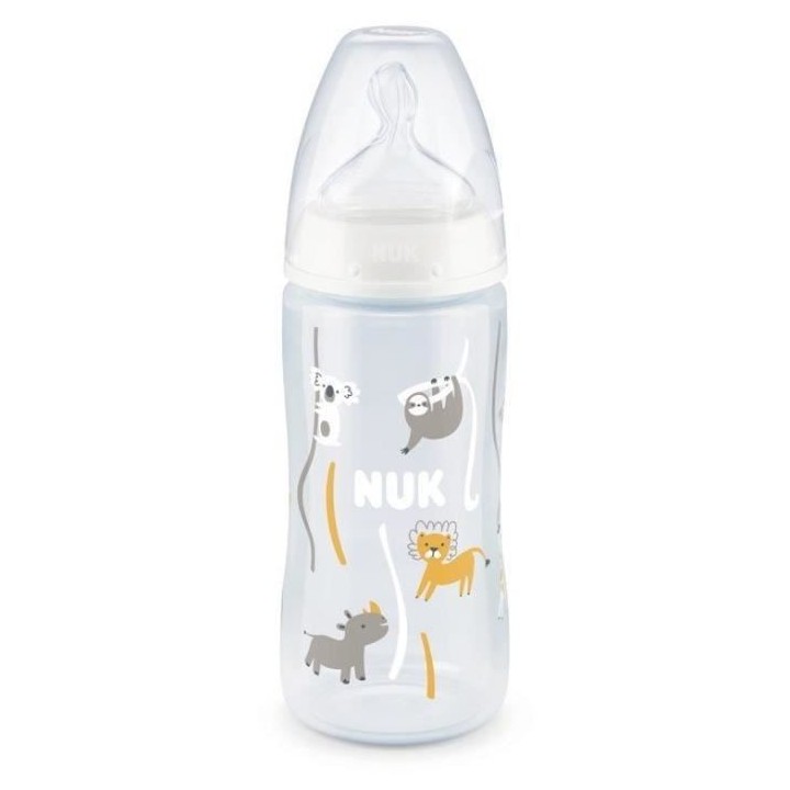 NUK Biberon Serenity+ - Col large - Contrôle de température - 300 ml