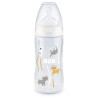 NUK Biberon Serenity+ - Col large - Contrôle de température - 300 ml - 0-6 mois - Koala