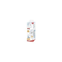 NUK Biberon Serenity+ - Col large - Contrôle de température - 300 ml - 0-6 mois - Koala