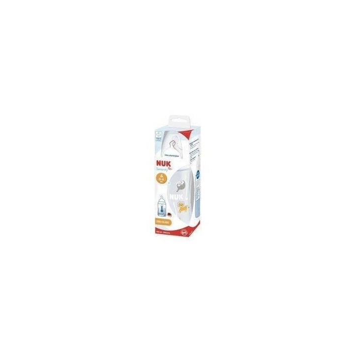NUK Biberon Serenity+ - Col large - Contrôle de température - 300 ml