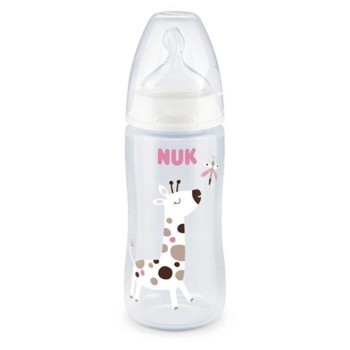 NUK Biberon Serenity+ - Col large - Contrôle de température - 300 ml