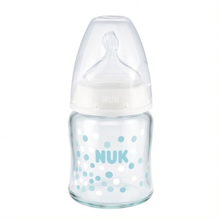 NUK Biberon Serenity+ - Col large - En verre - Contrôle de températu
