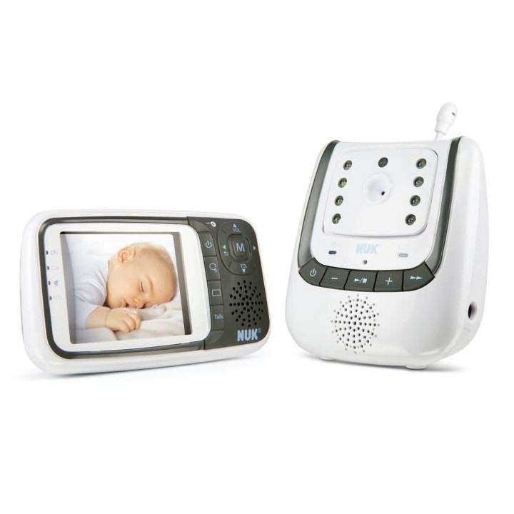 NUK Babyphone/Ecoute bébé Eco control + Video 10.256.296