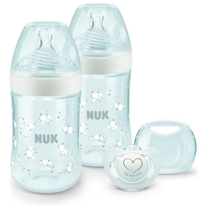 Nuk Biberon Coffret Nature Sense +0m Blanc