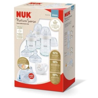 NUK Lot 6 biberons Nature Sense - En verre - Temperature Control