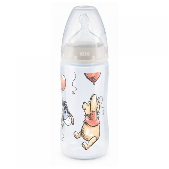 NUK Biberon FC+ Winnie - Temperature Control - En silicone - 300 ml -
