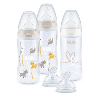 NUK Coffret biberons FC+ - Temperature Control - 3 biberons + 2 tétin