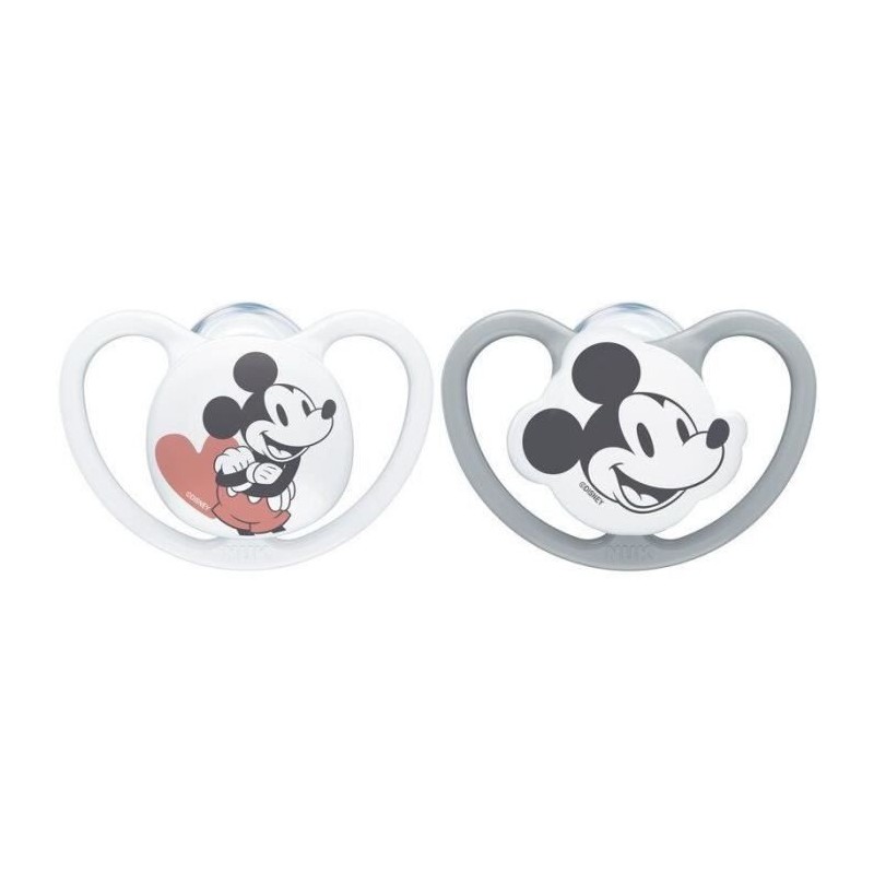 NUK Lot 2 sucettes SPACE Mickey - 18-36 mois