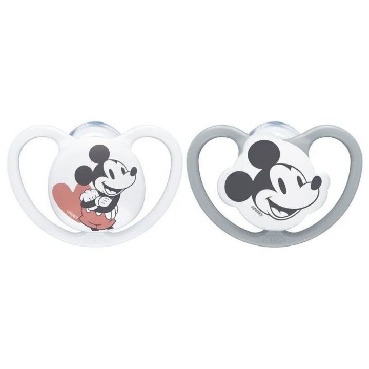 NUK Lot 2 sucettes SPACE Mickey - 18-36 mois