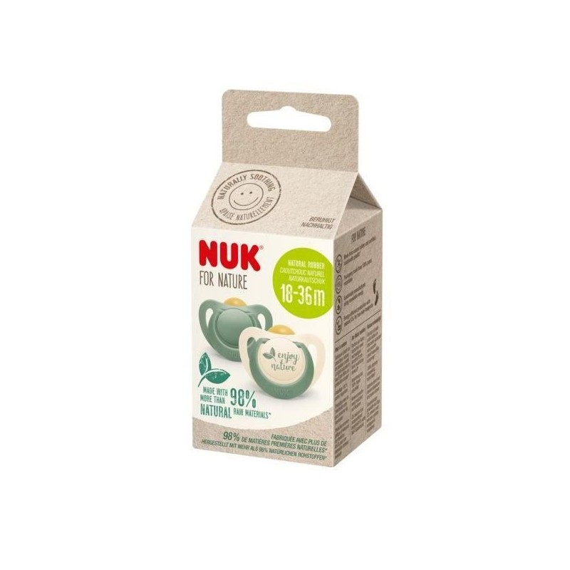 NUK Lot 2 sucettes - 18-36 mois - Eucalyptus