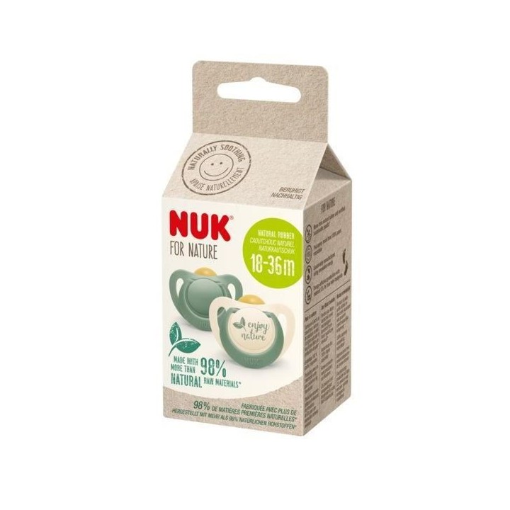 NUK Lot 2 sucettes - 18-36 mois - Eucalyptus