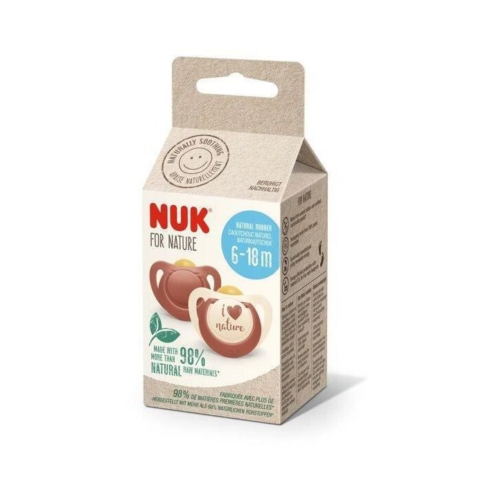 NUK Lot 2 sucettes - 6-18 mois - Terracotta