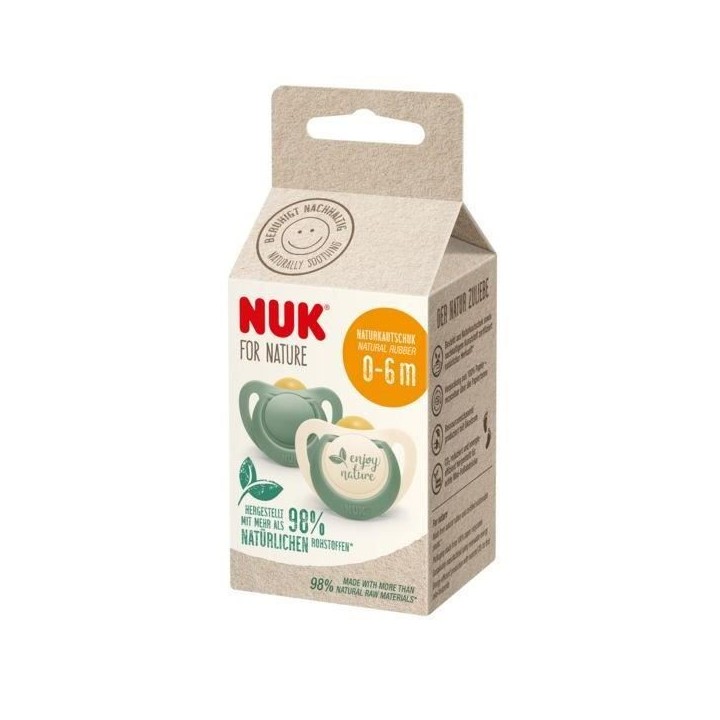 NUK Lot 2 sucettes - 0-6 mois - Eucalyptus