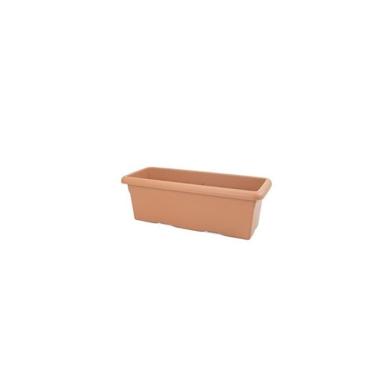 PLASTIKEN Jardiniere rectangulaire Ø 80 X 26 cm - Terracotta