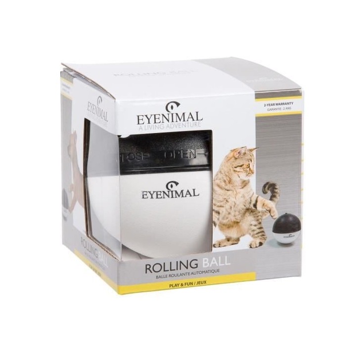 EYENIMAL Rolling ball - Balle roulante automatique pour chiens et chat