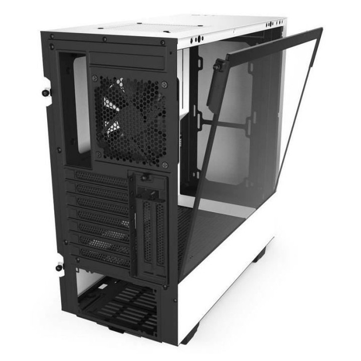 NZXT BOITIER PC H510i - Moyen Tour - Blanc - Verre trempé - (CA-H510i