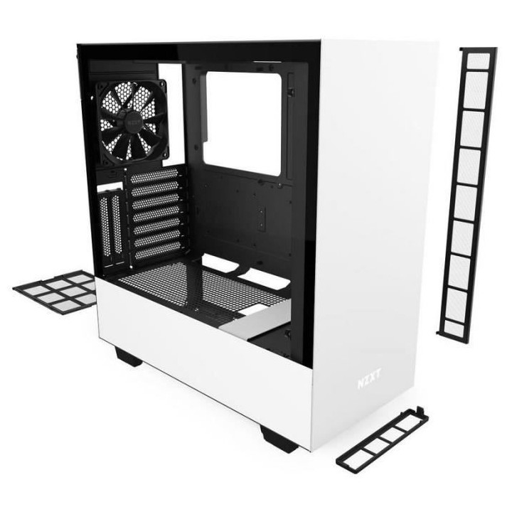 NZXT BOITIER PC H510i - Moyen Tour - Blanc - Verre trempé - (CA-H510i