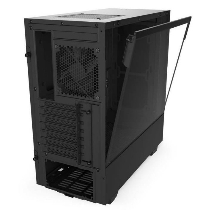 NZXT BOITIER PC H510 - USB 3.1 - Noir Mat - Verre trempé - Format ATX