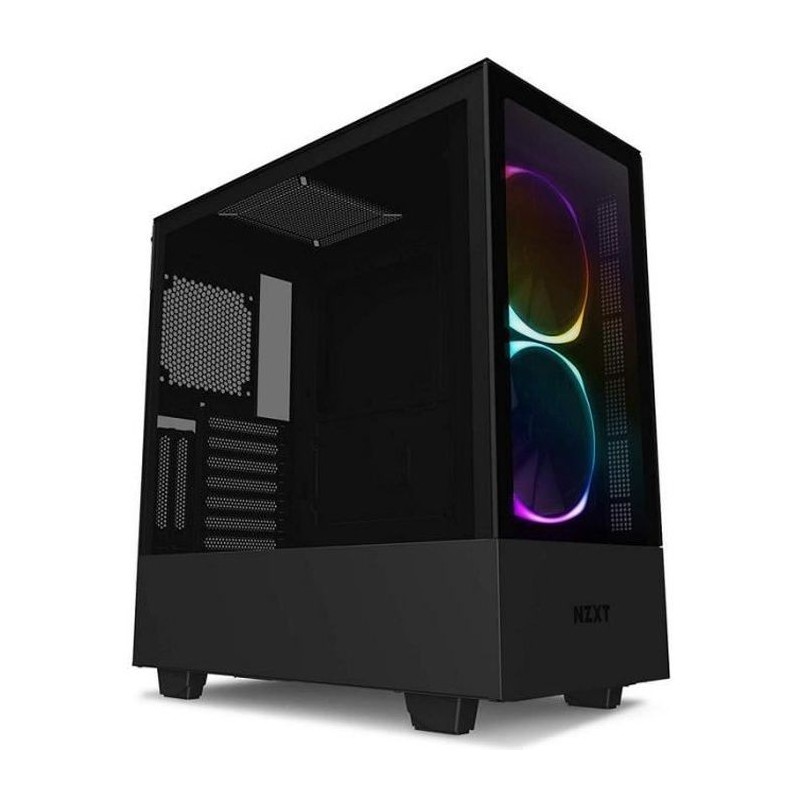 NZXT BOITIER PC H510 Elite - Rétroéclairage RGB - USB 3.1 - Noir Mat - Verre trempé - Format ATX (CA-H510E-B1)