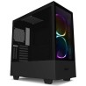 NZXT BOITIER PC H510 Elite - Rétroéclairage RGB - USB 3.1 - Noir Mat - Verre trempé - Format ATX (CA-H510E-B1)