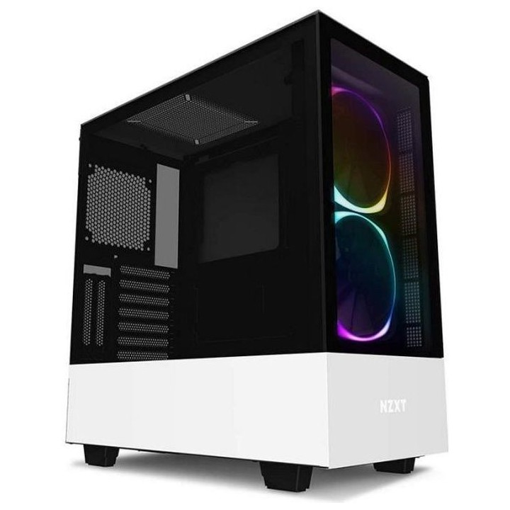 NZXT BOITIER PC H510 Elite - Rétroéclairage RGB - USB 3.1 - Blanc Ma