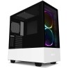 NZXT BOITIER PC H510 Elite - Rétroéclairage RGB - USB 3.1 - Blanc Mat - Verre trempé - Format ATX (CA-H510E-W1)