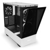 NZXT BOITIER PC H510 Elite - Rétroéclairage RGB - USB 3.1 - Blanc Mat - Verre trempé - Format ATX (CA-H510E-W1)