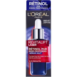 Sérum L'OREAL Nuit Rétinol Revitalift Laser Pur Rides Profondes - 30