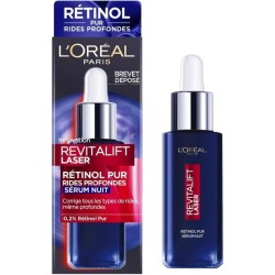 Sérum L'OREAL Nuit Rétinol Revitalift Laser Pur Rides Profondes - 30 ml