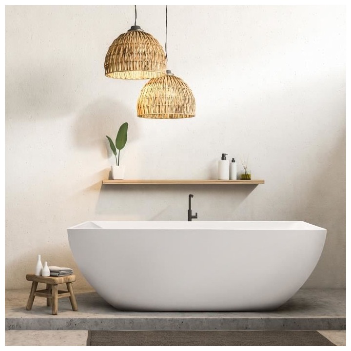 OCEANIC Baignoire ilot Mayã - L.170 x I.75 x H.59 cm - En acrylique -