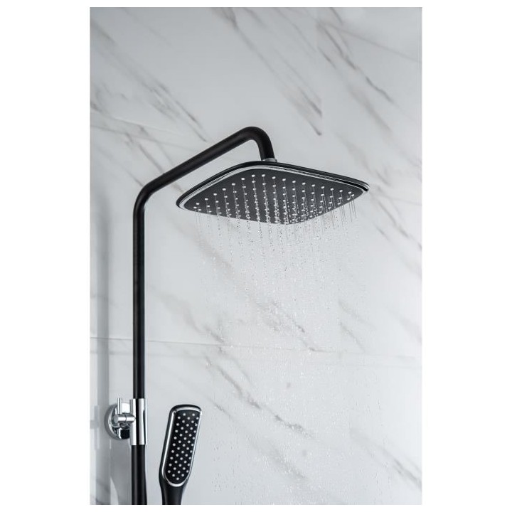 Colonne de douche OCEANIC - Mitigeur mécanique - Pomme haute rectangl