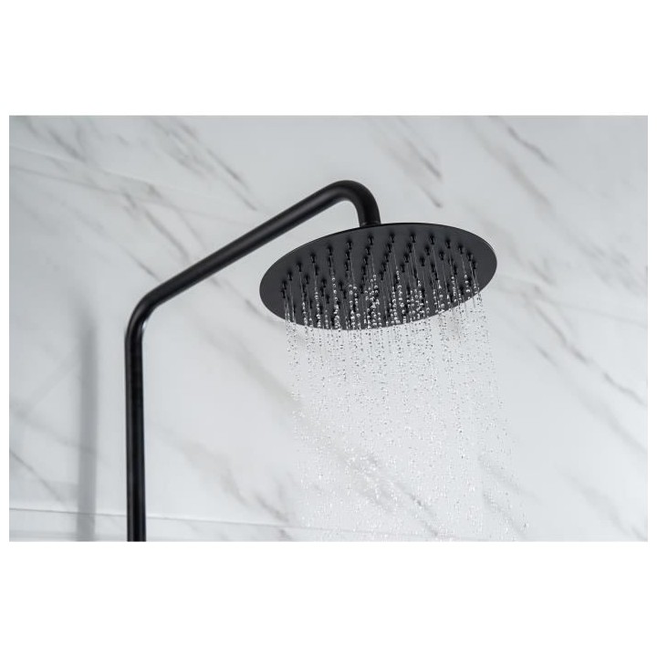 Colonne de douche OCEANIC - Mitigeur thermostatique - Pomme haute rond