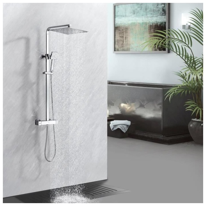 Colonne de douche OCEANIC - Mitigeur thermostatique corps froid - Pomm