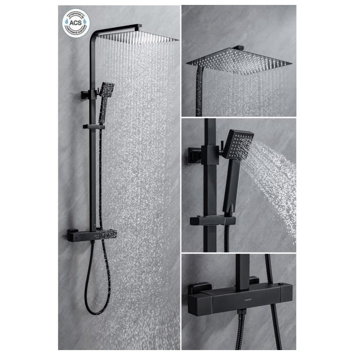 Colonne de douche OCEANIC - Mitigeur thermostatique corps froid - Pomm