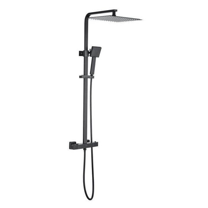 Colonne de douche OCEANIC - Mitigeur thermostatique - Pomme haute carr